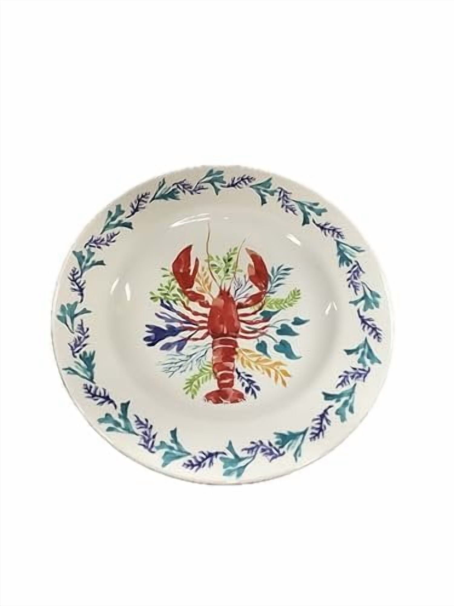 Sigrid Olsen Melamine Dinnerware, Lobster with Coral Border