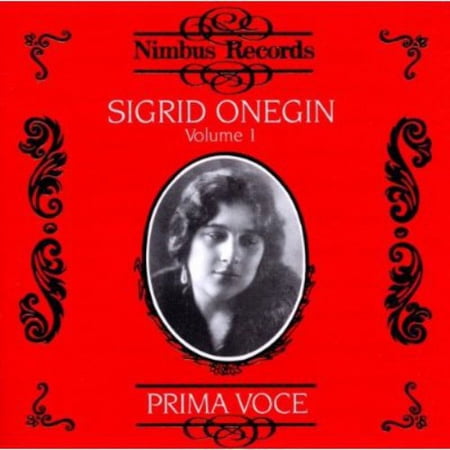 Sigrid Onegin - Volume 1: Recordings 1911-1914 - Music & Performance - CD