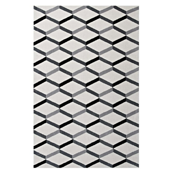 Sigrun Geometric Chevron 5x8 Area Rug