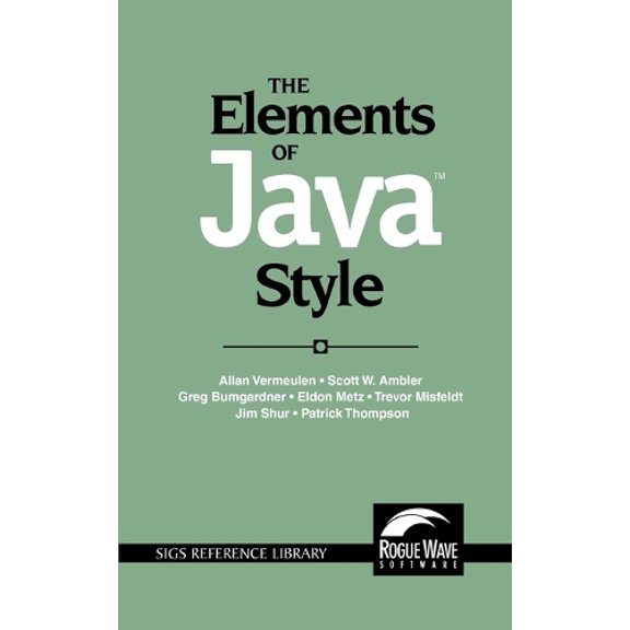 Pre-Owned The Elements of Java Style (Paperback) 0521777682 9780521777681