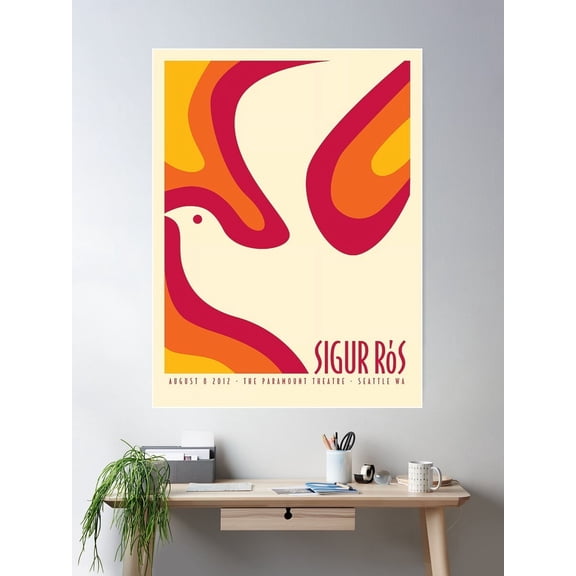 Sigur Rã³S Poster Wall Art, Modern Wall Decor For Living Room Bedroom, 16x24 UNFRAMED