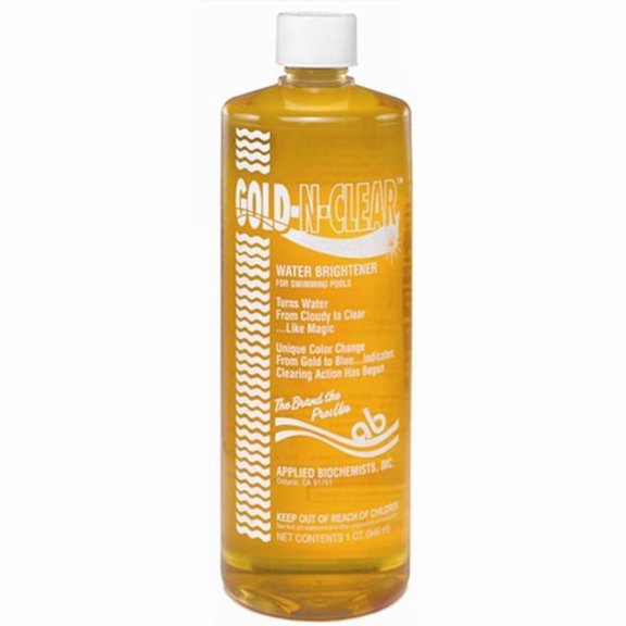 Sigura 1 qt. Applied Bio Gold N Clear Clarifier Swimming Pool - Case of 12