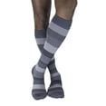 thumbnail image 1 of Sigvaris 143CA17 5-7 in. Microfiber Shades 15-20 mmHg Womens Knee High, Graphite Stripe, 1 of 3