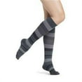 thumbnail image 1 of Sigvaris 143CC17 10-12 in. Microfiber Shades 15-20 mmHg Womens Knee High, Graphite Stripe, 1 of 2