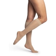 Sigvaris 982 Dynaven Sheer Closed Toe Knee Highs - 20-30 mmHg Beige SS