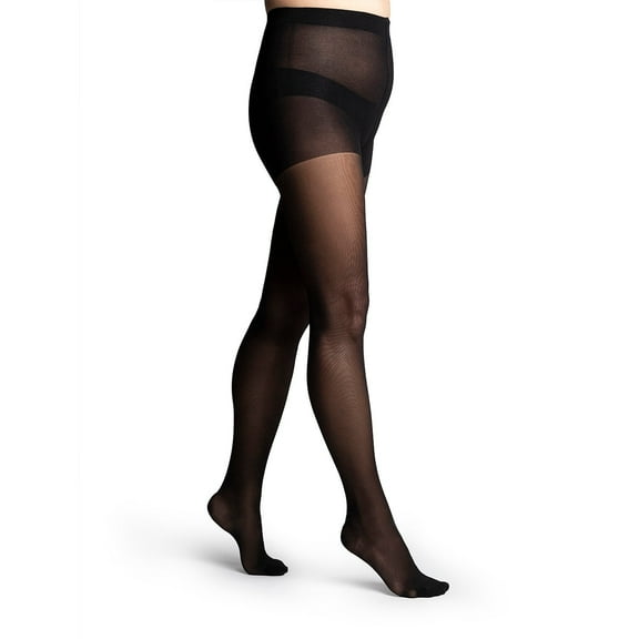 Sigvaris 982 Dynaven Sheer Closed Toe Pantyhose - 20-30 mmHg Black LL