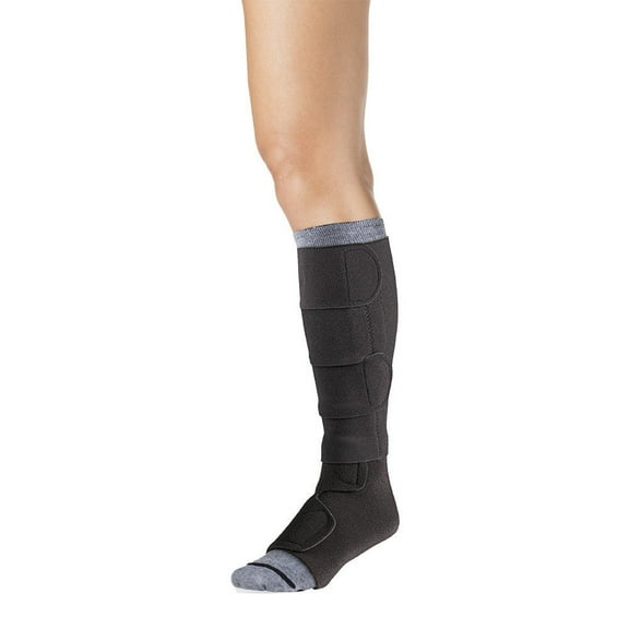 Sigvaris Compreflex Below Knee w/Boot 20-50 mmHg Black Small Reg