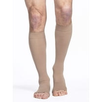 Sigvaris Essential 232 Men's & Women's Cotton 20-30 Open Toe Knee High Compression Stockings Crispa SL Long