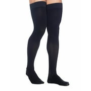 Sigvaris Dynaven 972 Access Mens 20-30 Closed Toe Thigh High Compression Stockings Black SL Long
