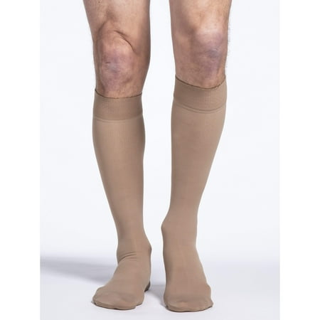 Sigvaris Essential 233 Cotton Men's 30-40 Closed Toe Knee High Compression Stockings Crispa LS Short
