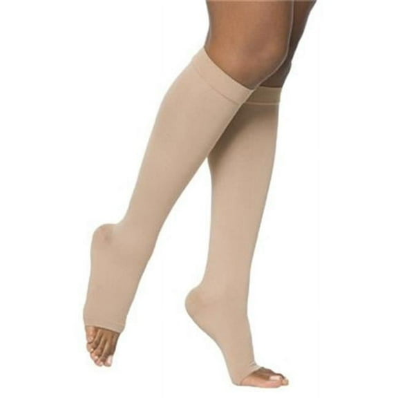 Sigvaris Essential 862 Opaque 20-30 Open Toe Knee High Compression Stockings Crispa LL Long