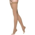 thumbnail image 1 of Sigvaris Essential 862 Opaque 20-30 Open Toe Thigh High Compression Stockings w/Grip Band Crispa SL Long, 1 of 2