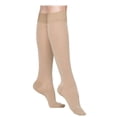 thumbnail image 1 of Sigvaris Essential 862 Opaque Women's Closed Toe Knee Highs w/Grip Top - 20-30 m Short Black MS, 1 of 3