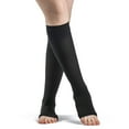 thumbnail image 1 of Sigvaris Essential 863 Opaque 30-40 Open Toe Knee High Compression Stockings Black ML Long, 1 of 3