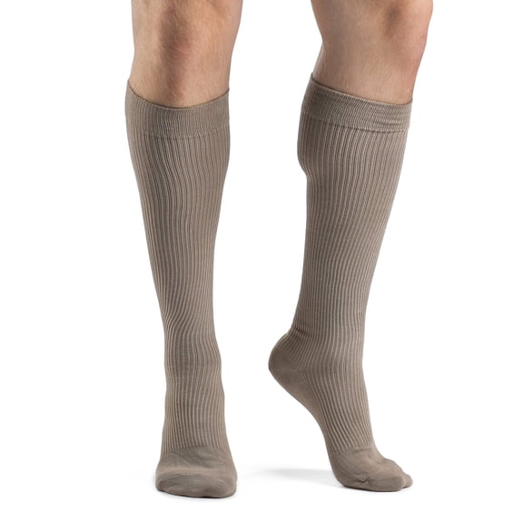 Sigvaris Well Being 186 Men's Casual Cotton Knee High Socks 15-20 mmHg