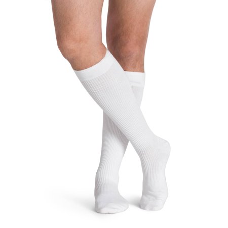 Sigvaris Men's Leisure Trouser Socks - 8-15 mmHg White A