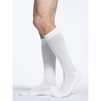 Sigvaris Motion 362 Cushioned Cotton Men's 20-30 Knee High Compression Socks White SS Short