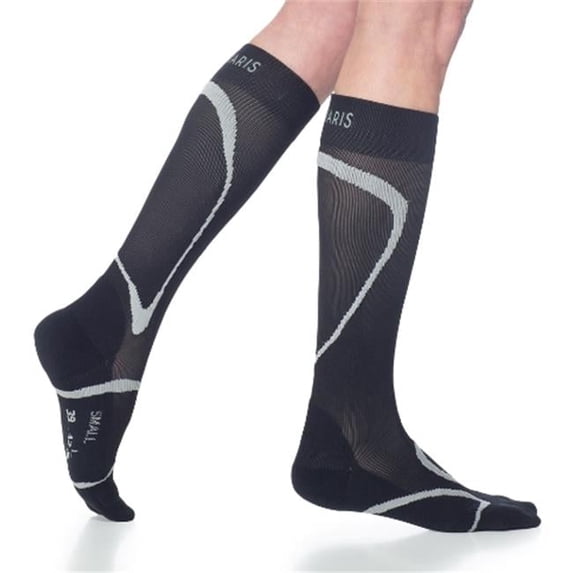 Sigvaris Performance Sock 20-30mmHg Ankle Closed Toe, Calf Socks - Black, Medium Medium