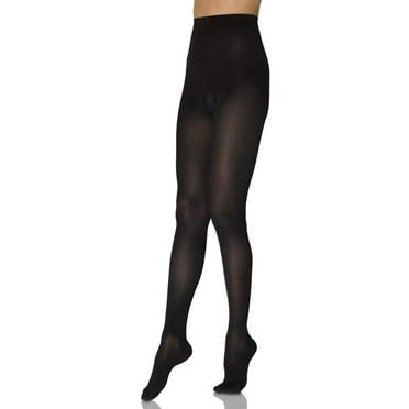 Sigvaris Select Comfort 862PLSW99-P 20-30 mmHg Womens Plus- Black- Large-Short