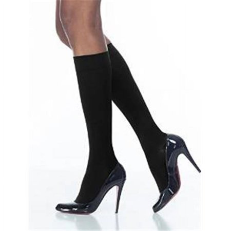 Sigvaris Soft Opaque Soft Opaque Women's Compression Stockings - Black - Small Long