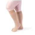 thumbnail image 1 of Sigvaris Specialty 552 Secure Women's 20-30 Closed Toe Knee High Compression Stockings w/Silicone Band Beige X2 Long, 1 of 1