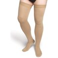 thumbnail image 1 of Sigvaris Specialty 554 Secure Men's 40-50 Closed Toe Thigh High Compression Stockings w/Silicone Band Beige M1 Short, 1 of 3