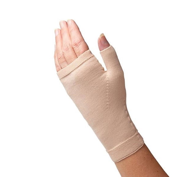 Sigvaris Specialty 561 Secure 15-20 mmHg Lymphedema Compression Gauntlet Beige Large