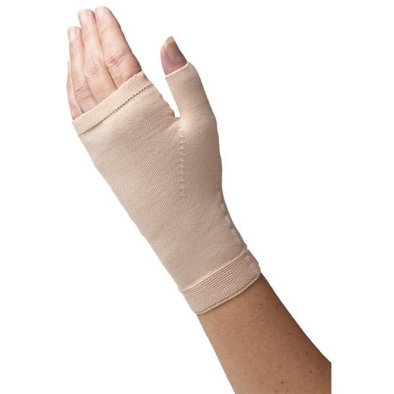 Sigvaris Specialty 561 Secure 15-20 mmHg Lymphedema Compression Gauntlet Beige X-Large