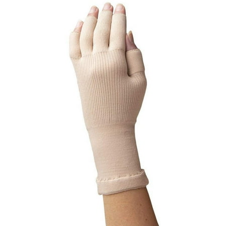 Sigvaris Specialty 561 Secure 15-20 mmHg Lymphedema Compression Glove Beige Large