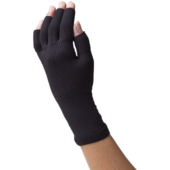 Sigvaris Specialty 561 Secure 15-20 mmHg Lymphedema Compression Glove Black Medium