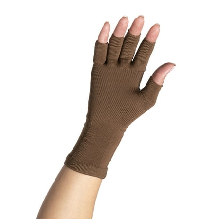 Sigvaris Specialty 561 Secure 15-20 mmHg Lymphedema Compression Glove Cocoa Large