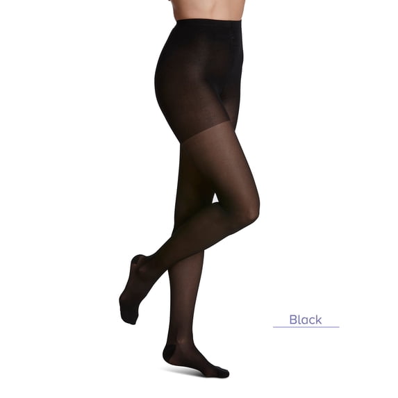 Sigvaris Style 782 Sheer 20-30 Closed Toe Compression Pantyhose Black ML Long
