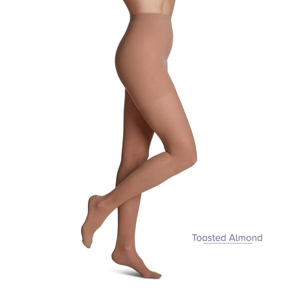 Sigvaris Style 782 Sheer 20-30 Closed Toe Compression Pantyhose Warm Sand LL Long