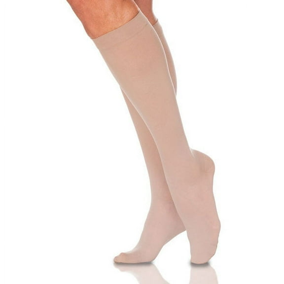 Sigvaris Style 782 Sheer 20-30 Closed Toe Knee High Compression Stockings Natural SL Long