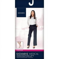 Sigvaris Style 782 Sheer 20-30 Open Toe Knee High Compression Stockings Mocha ML Long