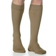 thumbnail image 1 of Sigvaris Style 822 Men's Microfiber 20-30 Knee High Compression Stockings w/Grip Top Tan-Khaki SS Short, 1 of 4