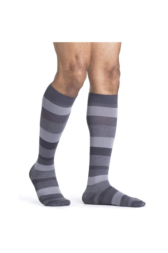 Sigvaris Style 832 Microfiber Patterns Men's Socks 20-30 mmHg