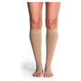 thumbnail image 1 of Sigvaris Style 843 Soft Opaque 30-40 Open Toe Knee High Compression Stockings Nude SL Long, 1 of 2