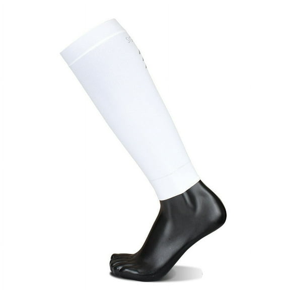 Sigvaris Well Being 412V Athletic Performance 20-30 Compression Leg Sleeves White SS