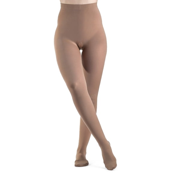 Sigvaris Women's Closed Toe Pantyhose - Pecan - Large & Short