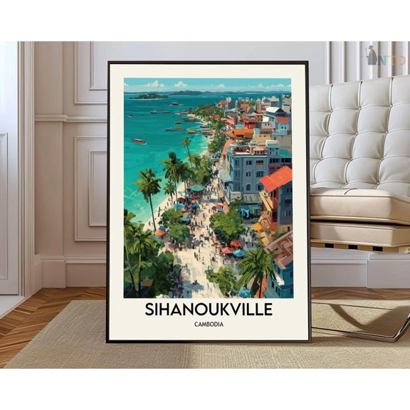 Sihanoukville Cambodia Beach Poster Unframed Paper Print