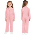 thumbnail image 1 of SiiRoh Boys Girls Jumpsuit Long Sleeve Cotton Coveralls Overalls for Kids Mechanic Uniform Dancewear Pink 16, 1 of 7