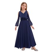 chinese dress ladies 2023 Junior Mermaid V Neck Blue Lace Long Prom Dresses with Slit AB100 main image 1
