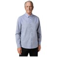 thumbnail image 1 of SiiRoh Men Elderly Adaptive Tee Shirts Open Back with Full Back Overlap Loose Long Sleeve Button-up Shirt for Daily Caring Sky Blue L, 1 of 7