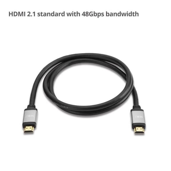 Siig 8 ft. 4K Ultra High Speed HDMI Bandwidth Cable, Black & Grey