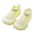 thumbnail image 1 of Siilsaa Baby Boy Girl Shoes Sock Shoes Sandals Barefoot Kids Mesh Breathable Sneakers Shoes for Walking Running Yellow,5.5, 1 of 4