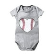 thumbnail image 1 of Siilsaa Baby Girl Bodysuits Baby Girl Rompers Sleeveless Onesies Solid Ruffle Bodysuit Jumpsuit Grey,12M, 1 of 3