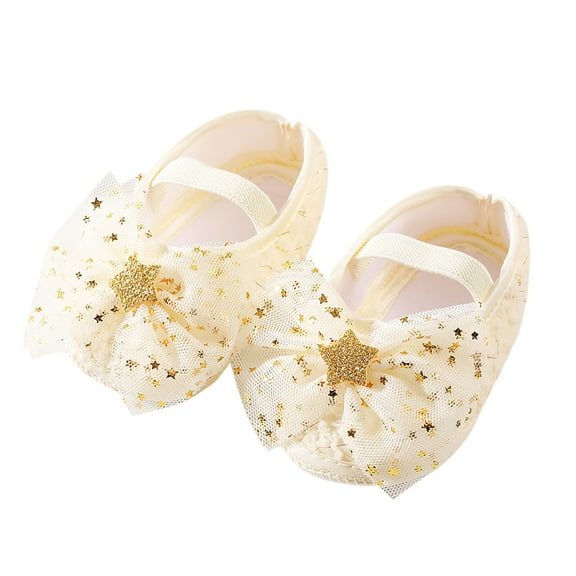 Siilsaa Baby Girl Shoes Toddler Little Kids Gracy Ballet Mary Jane Dress Shoes Ballerina Flats with Elastic Ankle Strap Yellow,6