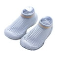 thumbnail image 1 of Siilsaa Baby Walking Shoes Mesh Breathable Lightweight Walking Sock Shoes Kids Running Athletic Tennis Non-Slip Daily Shoes Sandals Grey,5.5, 1 of 3