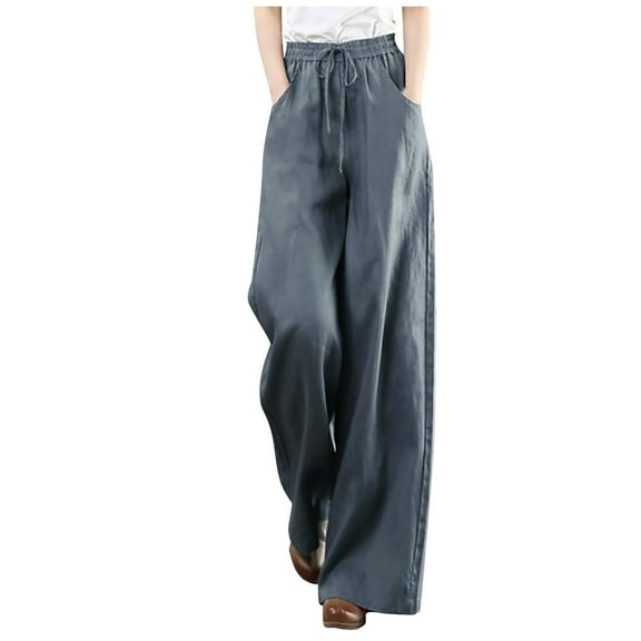 Siilsaa Baggy Jeans Straight Leg Jeans for Women,High Waisted Wide Leg Loose Microelastic Boyfried Denim Pants Grey,M